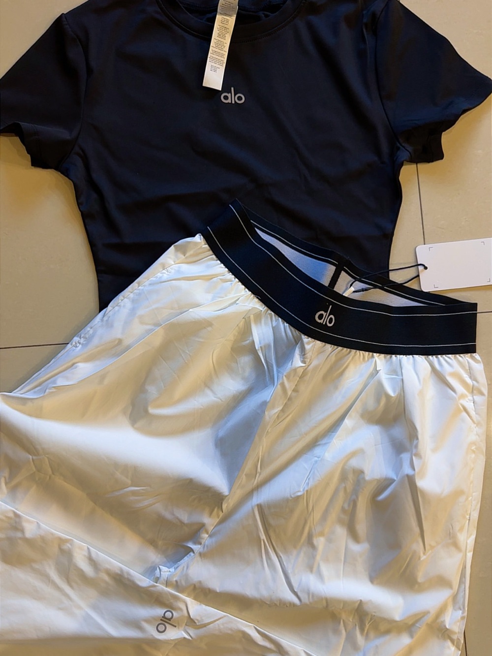 White alo pant